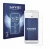 Front side of a product packaging with the brand logo Savvies. Next to it is the device Pax A920 shown with the corresponding 