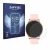 Front side of a product packaging with the brand logo Savvies. Next to it is the device Levowatch F2 shown with the correspond