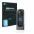 Front side of a product packaging with the brand logo Savvies. Next to it is the device Ricoh Theta X shown with the correspon