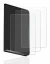 Image of the device Ledger Stax crypto wallet with a wide variety of screen protectors.