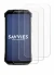 Image of the device Doogee S100 Pro with a wide variety of screen protectors.