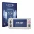Front side of a product packaging with the brand logo Savvies. Next to it is the device Anbernic RG505 shown with the correspo