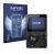 Front side of a product packaging with the brand logo Savvies. Next to it is the device Hifi Walker H2 shown with the correspo