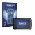 Front side of a product packaging with the brand logo Savvies. Next to it is the device iCarsoft CR Max BT (2024) shown with t