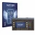 Front side of a product packaging with the brand logo Savvies. Next to it is the device Waldorf Iridium Core shown with the co