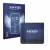 Front side of a product packaging with the brand logo Savvies. Next to it is the device Kobo Libra Colour 2024 shown with the 