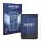 Front side of a product packaging with the brand logo Savvies. Next to it is the device Tolino Shine 5 Color 2024 shown with t