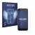 Front side of a product packaging with the brand logo Savvies. Next to it is the device Datalogic Memor 30 / 35 shown with the