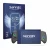 Front side of a product packaging with the brand logo Savvies. Next to it is the device OneXPlayer X1 Mini shown with the corr