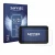 Front side of a product packaging with the brand logo Savvies. Next to it is the device Atomos Shinobi 2 shown with the corres