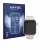 Front side of a product packaging with the brand logo Savvies. Next to it is the device Marsyu ET570 1.96" shown with the corr