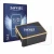 Front side of a product packaging with the brand logo Savvies. Next to it is the device Junsi iCharger X6 shown with the corre