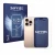 Front side of a product packaging with the brand logo Savvies. Next to it is the device Apple iPhone 16 Pro (Front+Camera) sho