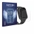 Front side of a product packaging with the brand logo Savvies. Next to it is the device RAYOFI Kids Smartwatch shown with the 