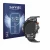 Front side of a product packaging with the brand logo Savvies. Next to it is the device DekeFit MT43PRO 1.53" shown with the c
