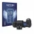 Front side of a product packaging with the brand logo Savvies. Next to it is the device Leica SL3-S (top plate display) shown 