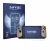 Front side of a product packaging with the brand logo Savvies. Next to it is the device MSI Claw 8 AI+ shown with the correspo