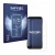Front side of a product packaging with the brand logo Savvies. Next to it is the device Datalogic Memor 12 shown with the corr