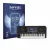 Front side of a product packaging with the brand logo Savvies. Next to it is the device Yamaha PSR-SX920 shown with the corres