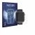 Front side of a product packaging with the brand logo Savvies. Next to it is the device Lgnitek MT500 1.97" shown with the cor