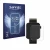 Front side of a product packaging with the brand logo Savvies. Next to it is the device Kendox Life Tracker shown with the cor