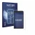 Front side of a product packaging with the brand logo Savvies. Next to it is the device Vasco Translator Q1 shown with the cor