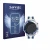 Front side of a product packaging with the brand logo Savvies. Next to it is the device Huawei Watch Ultimate 2 Blue shown wit