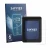 Front side of a product packaging with the brand logo Savvies. Next to it is the device Neodrives simplyDisplay shown with the