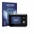 Front side of a product packaging with the brand logo Savvies. Next to it is the device SkyRC MC5000 shown with the correspond