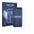 Front side of a product packaging with the brand logo Savvies. Next to it is the device Samsung Galaxy M16 shown with the corr