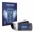 Front side of a product packaging with the brand logo Savvies. Next to it is the device Panasonic HC-V480MS shown with the cor