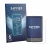 Front side of a product packaging with the brand logo Savvies. Next to it is the device Engwe Engine Pro 3.0 Boost shown with 