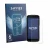 Front side of a product packaging with the brand logo Savvies. Next to it is the device Doogee Fire 3 shown with the correspon