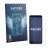 Front side of a product packaging with the brand logo Savvies. Next to it is the device ingenico Axium NX8 shown with the corr
