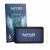 Front side of a product packaging with the brand logo Savvies. Next to it is the device Interphone Sync55B shown with the corr