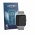 Front side of a product packaging with the brand logo Savvies. Next to it is the device Popglory P125 1.85" shown with the cor