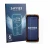 Front side of a product packaging with the brand logo Savvies. Next to it is the device Blackview Rock 2 shown with the corres