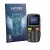 Front side of a product packaging with the brand logo Savvies. Next to it is the device artfone C1 shown with the correspondin