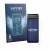 Front side of a product packaging with the brand logo Savvies. Next to it is the device Sunmi V3e shown with the corresponding