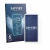 Front side of a product packaging with the brand logo Savvies. Next to it is the device PocketBook Q shown with the correspond