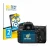 Front side of a product packaging with the brand logo BROTECT. Next to it is the device Sony Alpha 700 (DSLR-A700) shown with 