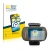 Front side of a product packaging with the brand logo BROTECT. Next to it is the device Garmin Foretrex 401 shown with the cor