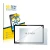 Front side of a product packaging with the brand logo BROTECT. Next to it is the device shown with the corresponding screen pr