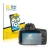 Front side of a product packaging with the brand logo BROTECT. Next to it is the device Sony Alpha 55 (SLT-A55V) shown with th