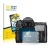 Front side of a product packaging with the brand logo BROTECT. Next to it is the device Nikon D7000 shown with the correspondi
