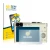 Front side of a product packaging with the brand logo BROTECT. Next to it is the device Leica C (Typ 112) shown with the corre
