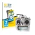 Front side of a product packaging with the brand logo BROTECT. Next to it is the device FrSky Taranis X9D shown with the corre
