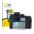 Front side of a product packaging with the brand logo BROTECT. Next to it is the device Samsung NX1 shown with the correspondi