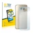 Front side of a product packaging with the brand logo BROTECT. Next to it is the device Samsung SM-G920F (Back) shown with the