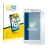 Front side of a product packaging with the brand logo BROTECT. Next to it is the device Samsung Galaxy J5 2015 shown with the 